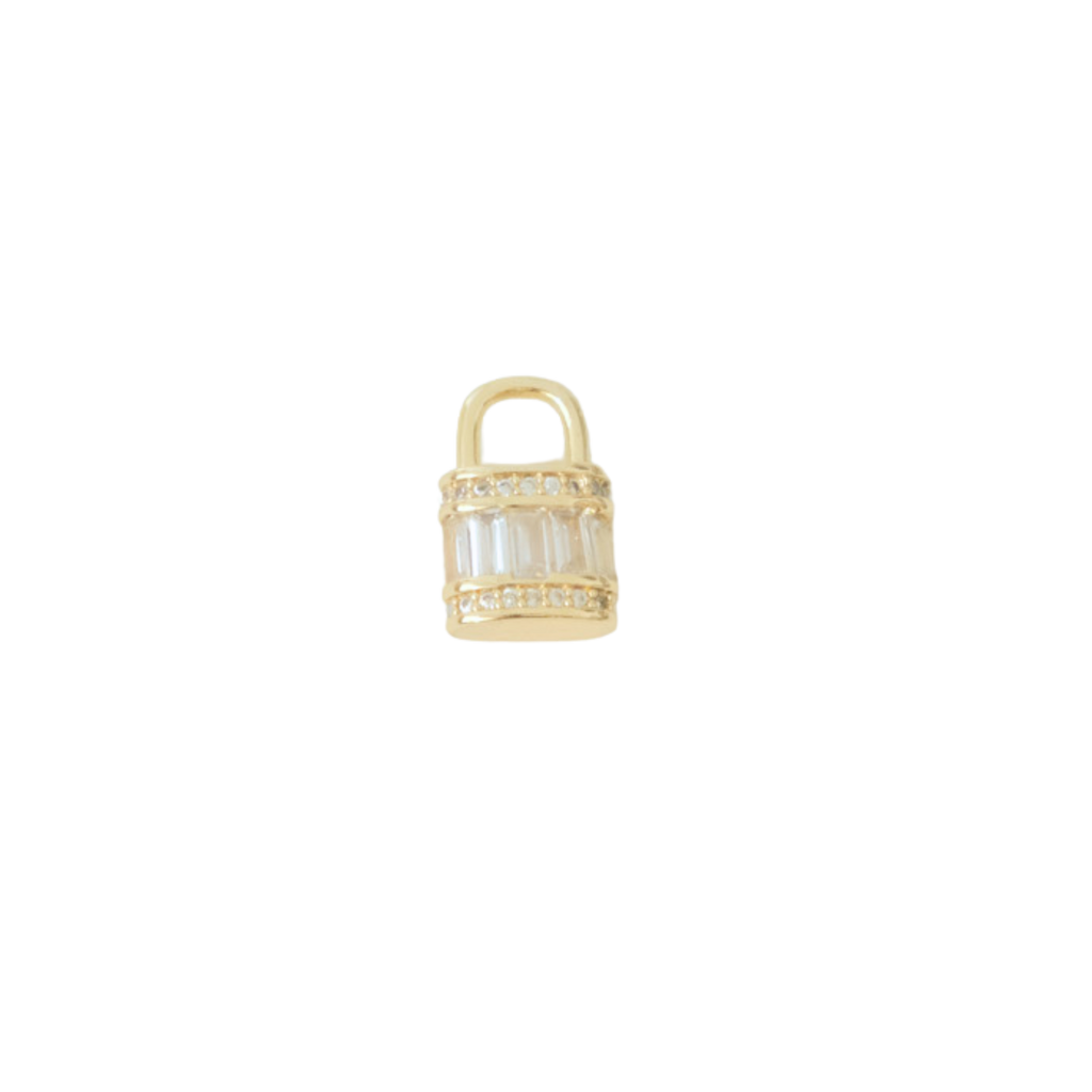 Emerald Jewel Lock Charm
