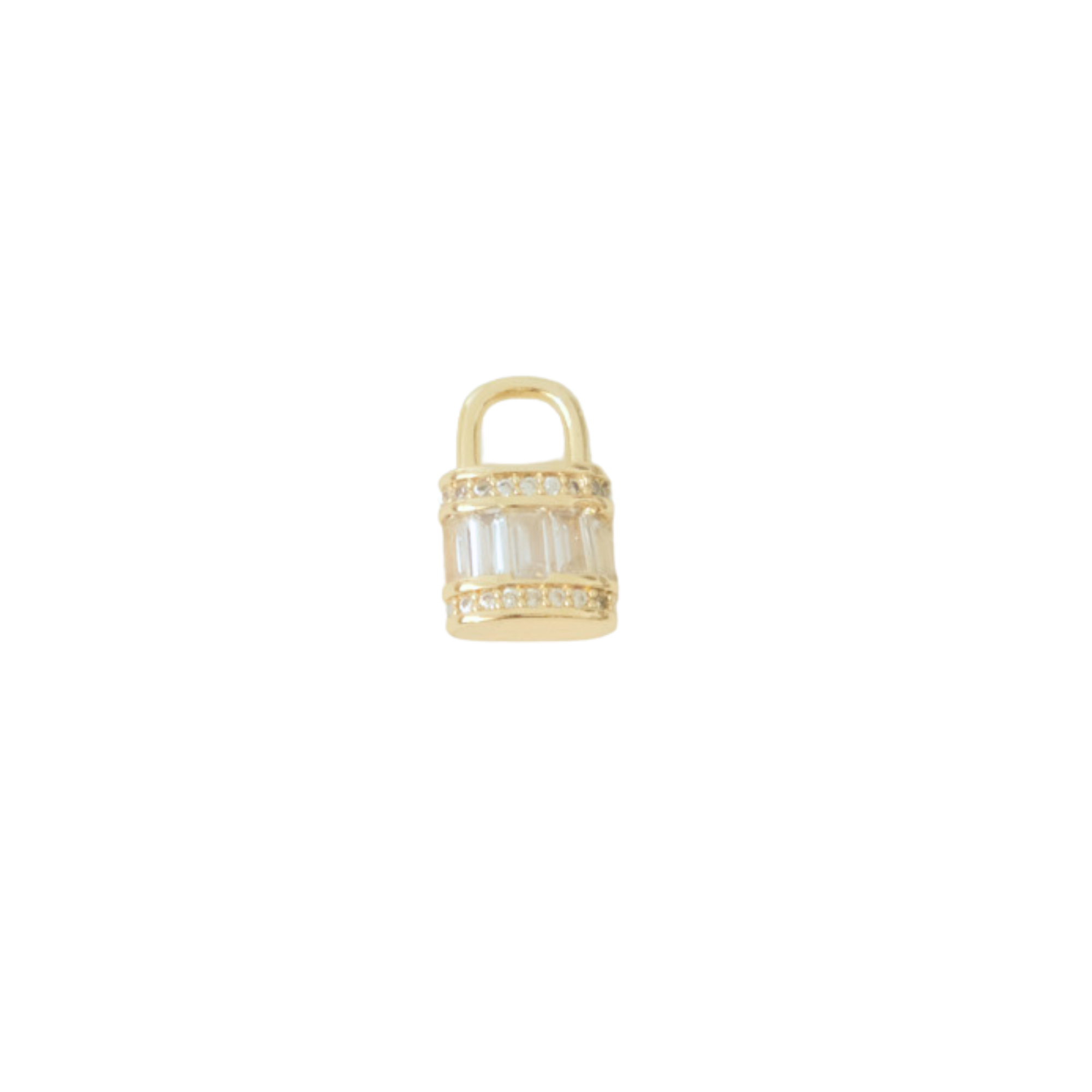 Emerald Jewel Lock Charm