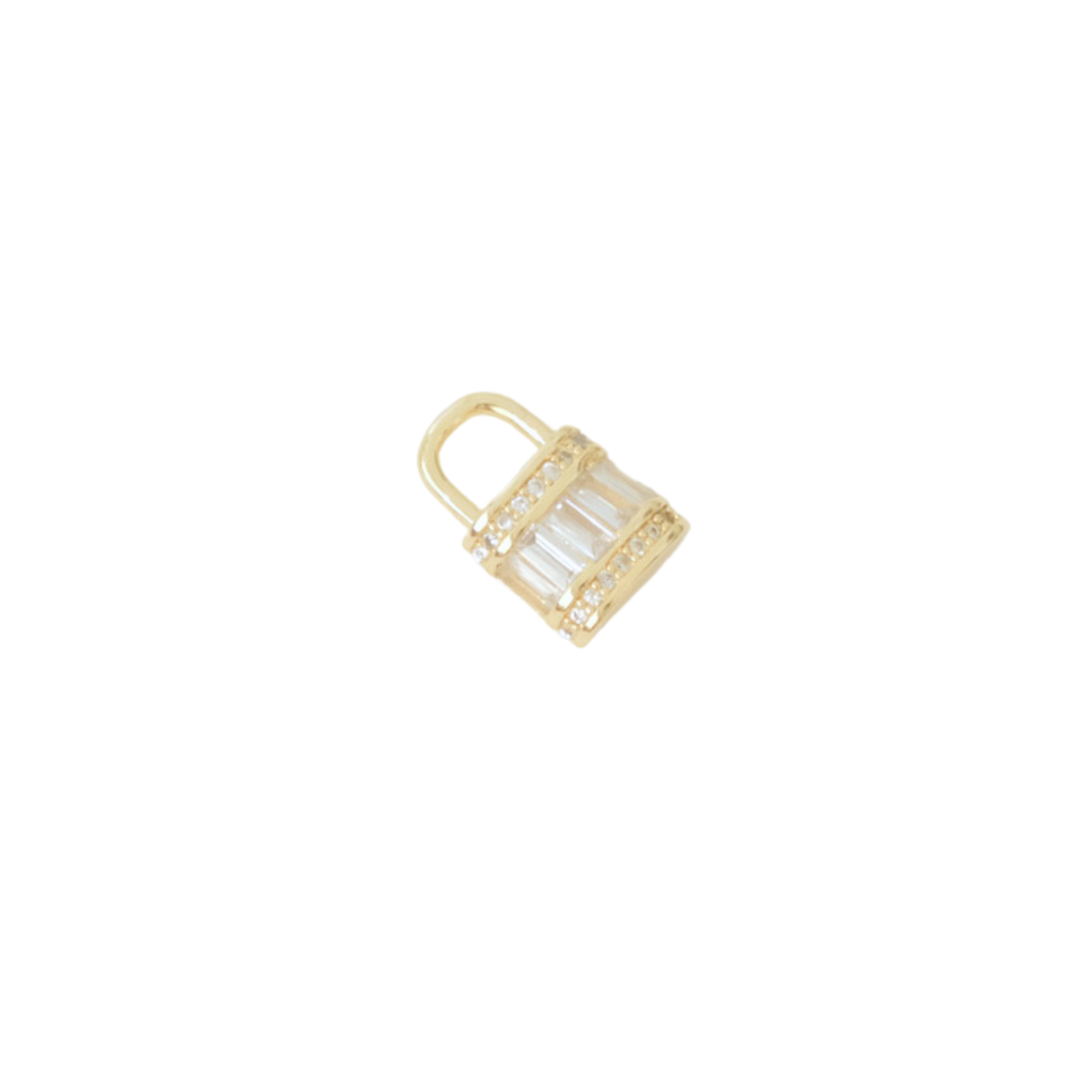 Emerald Jewel Lock Charm