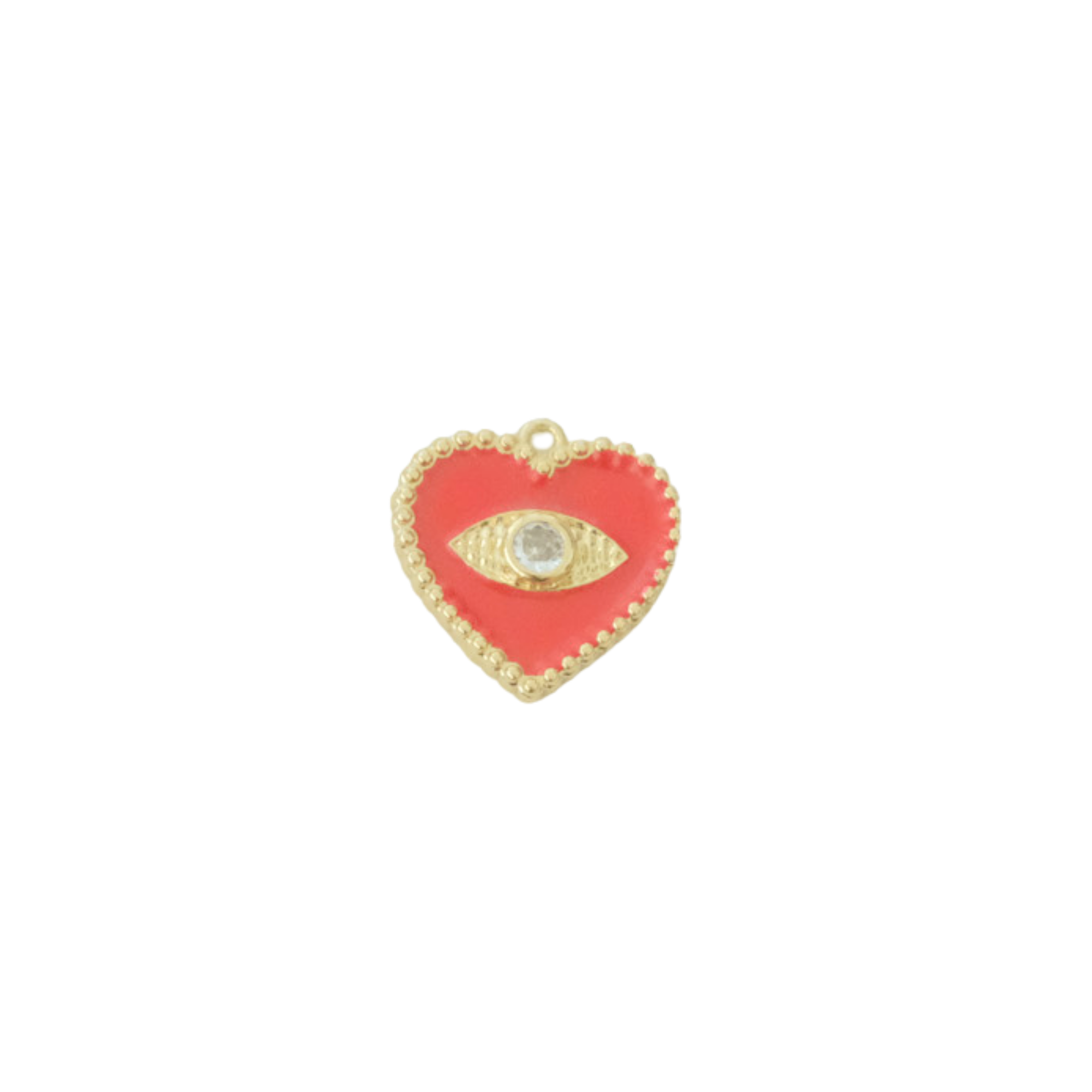 Evil Eye Heart Charm