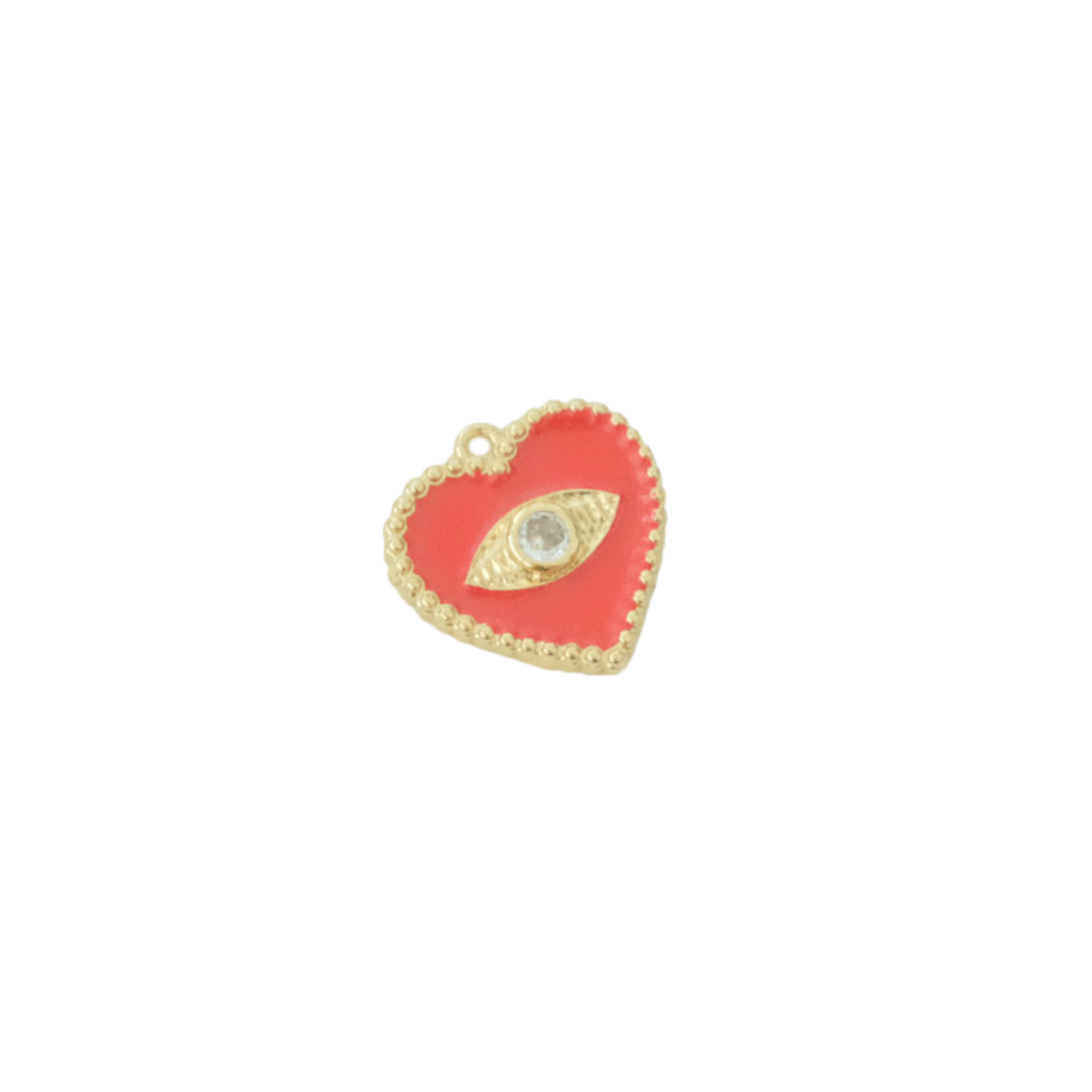 Evil Eye Heart Charm