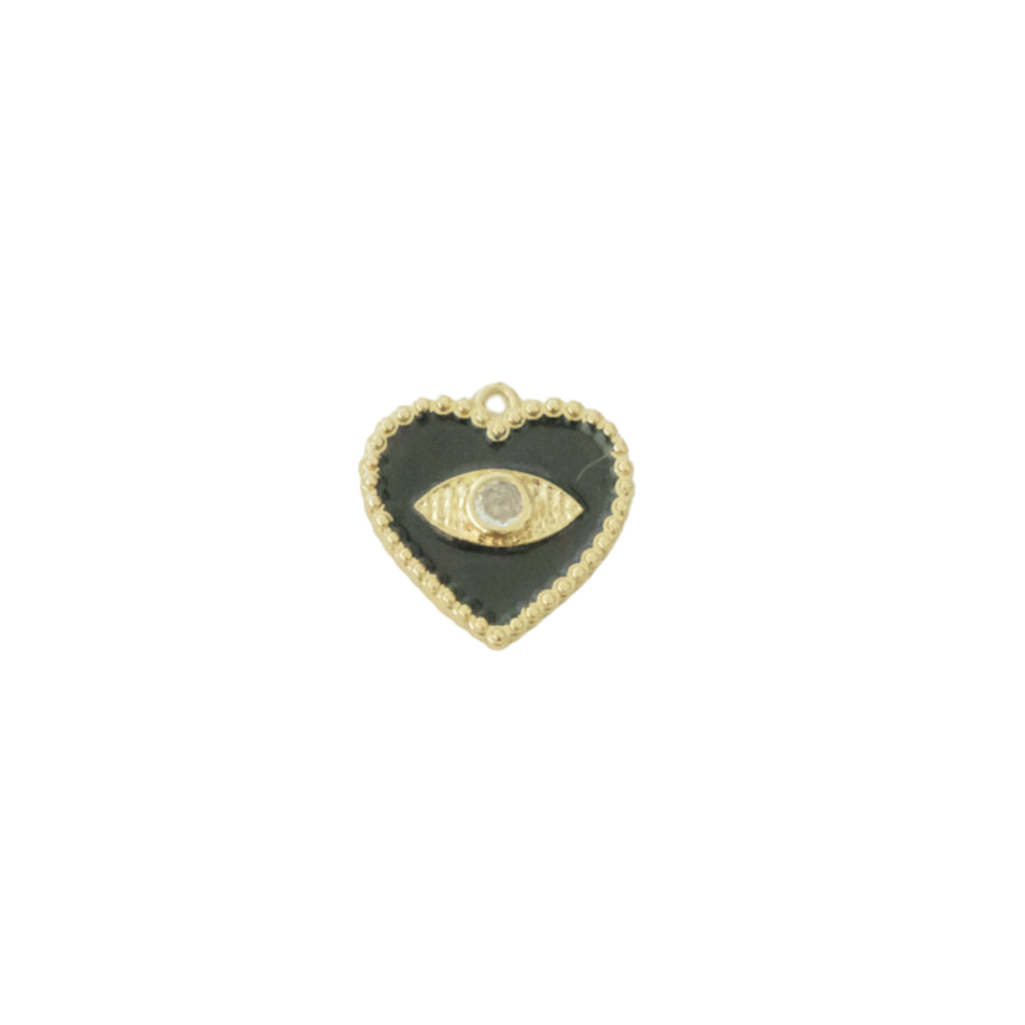 Evil Eye Heart Charm