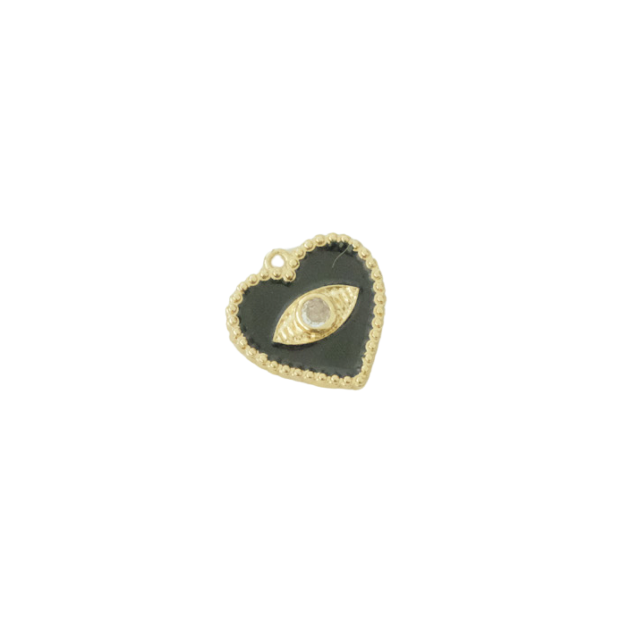 Evil Eye Heart Charm
