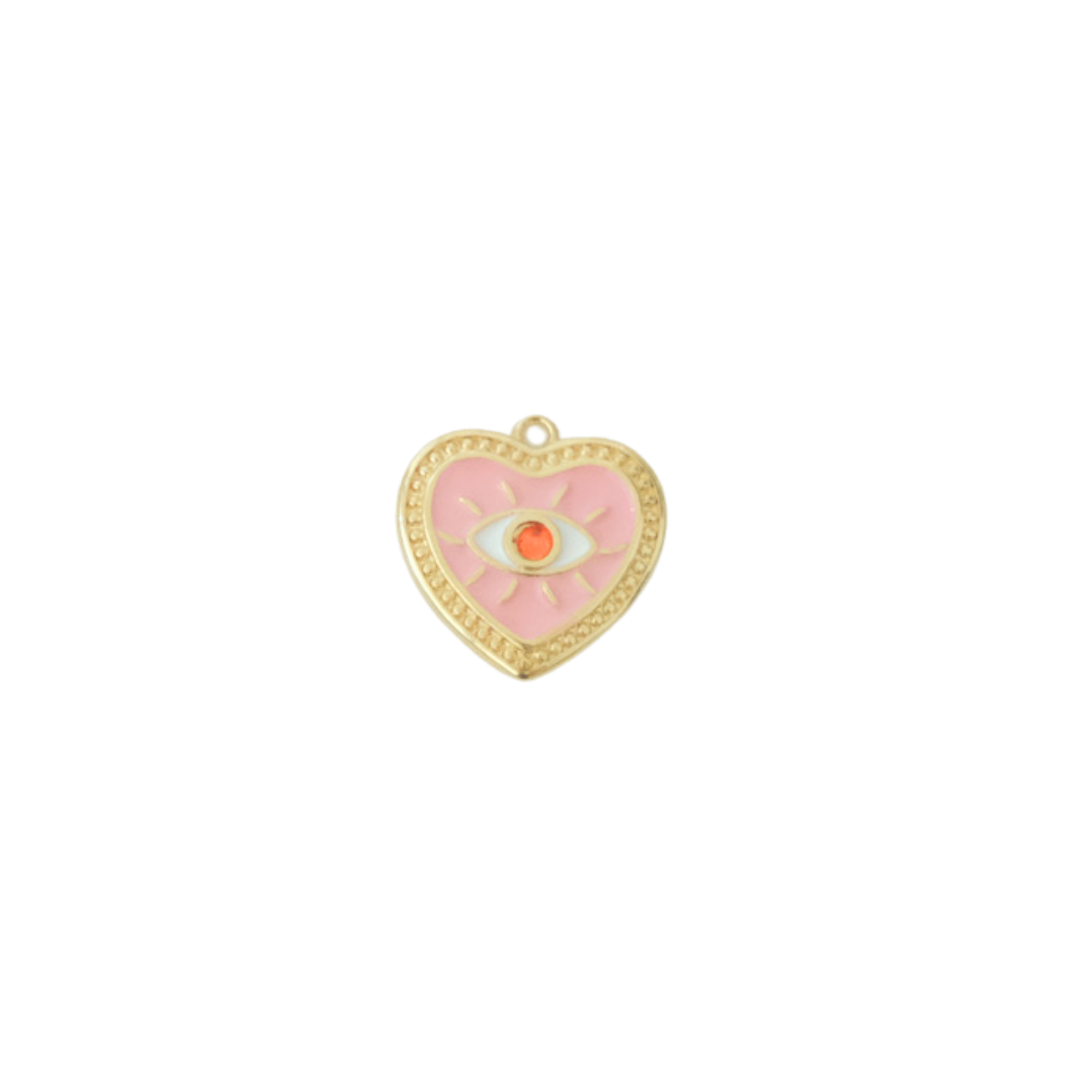 Evil Eye Heart Charm