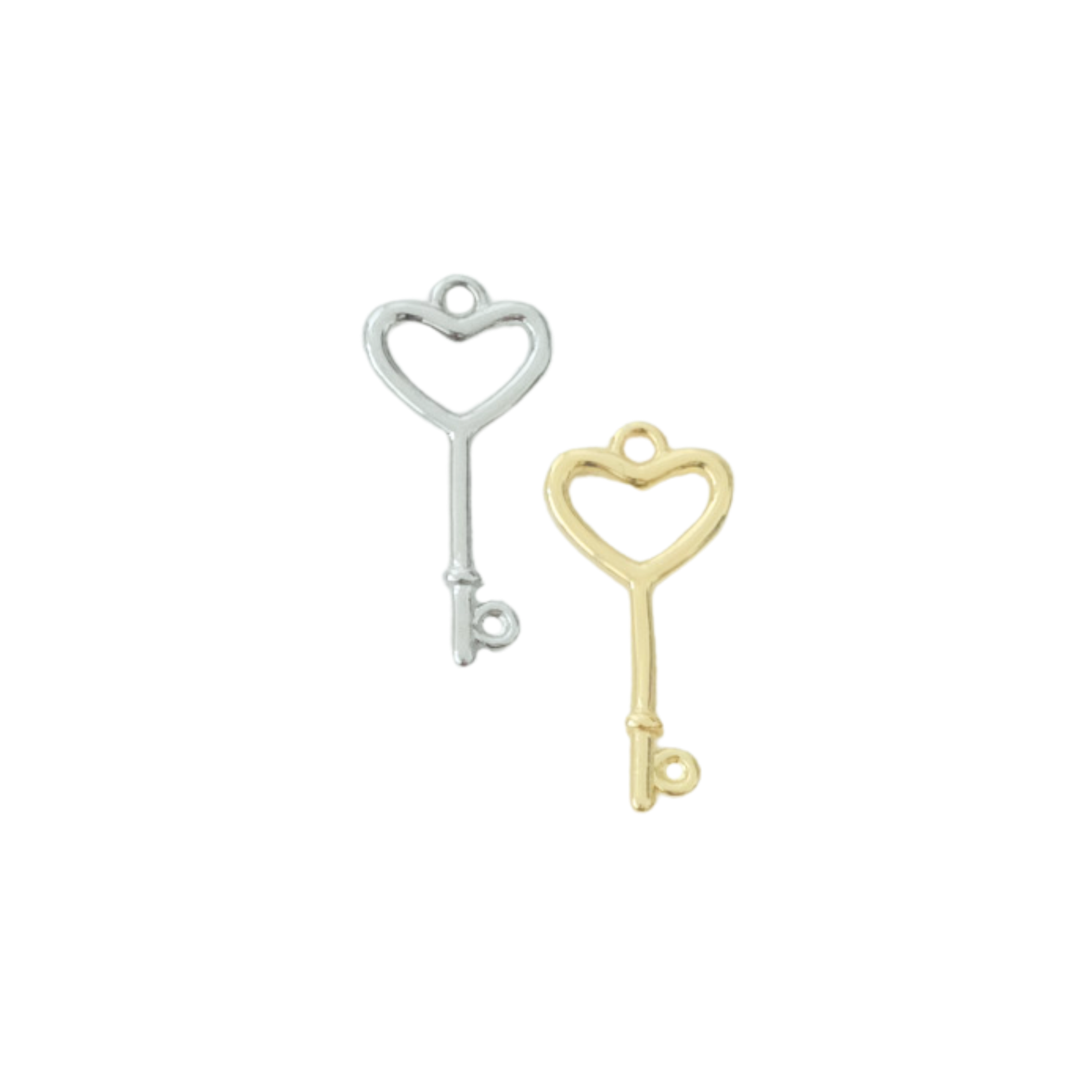 Heart Key Charm