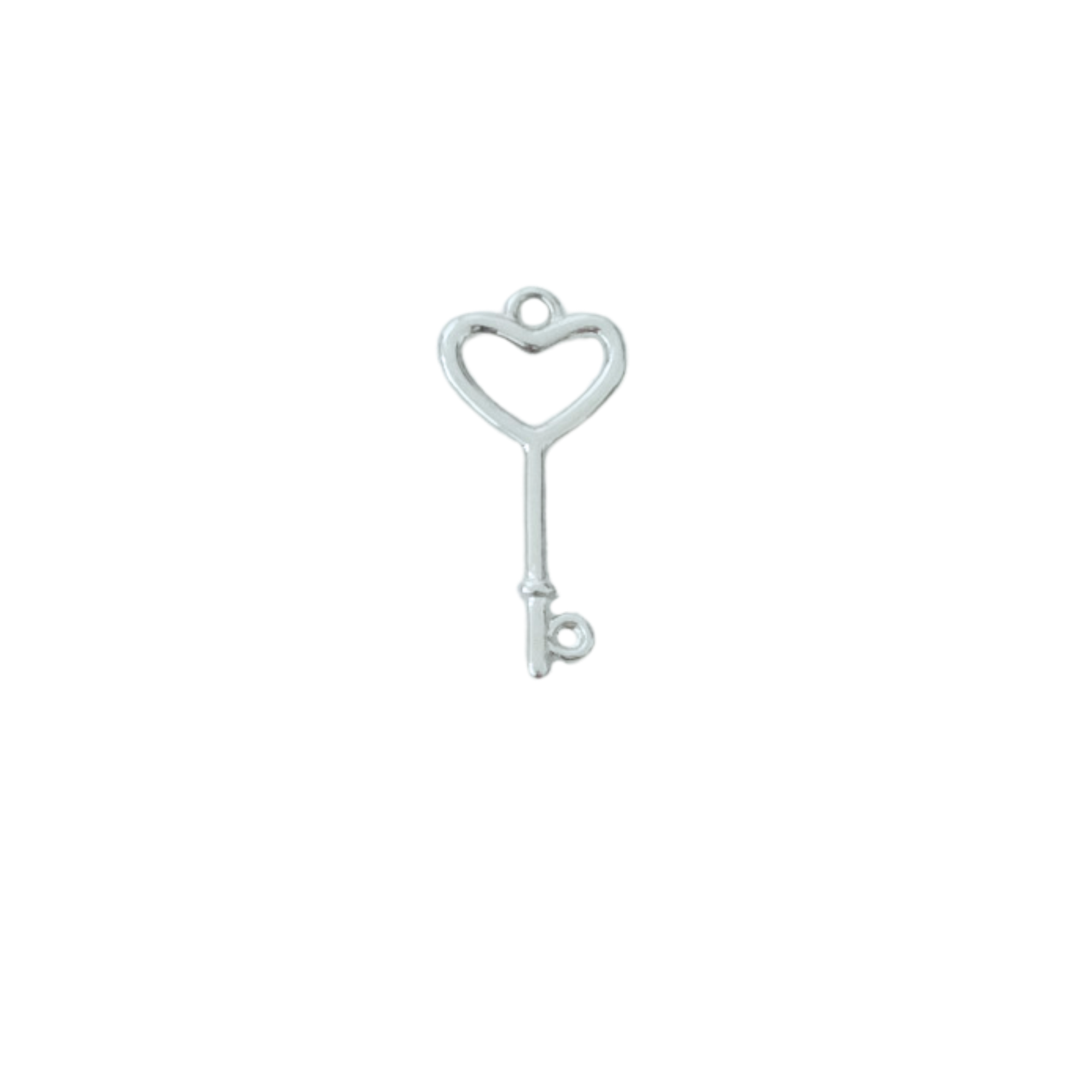 Heart Key Charm