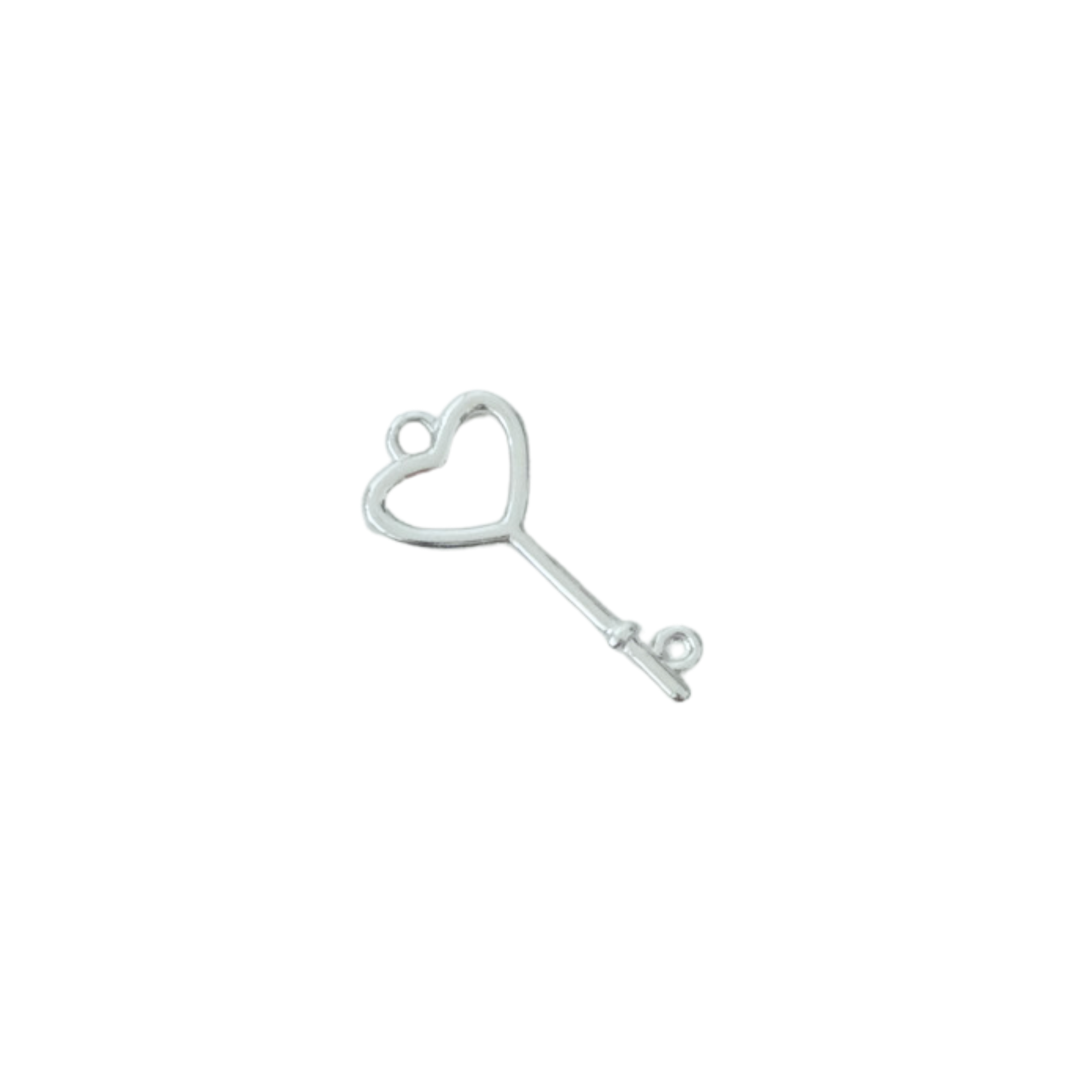 Heart Key Charm