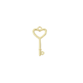 Heart Key Charm