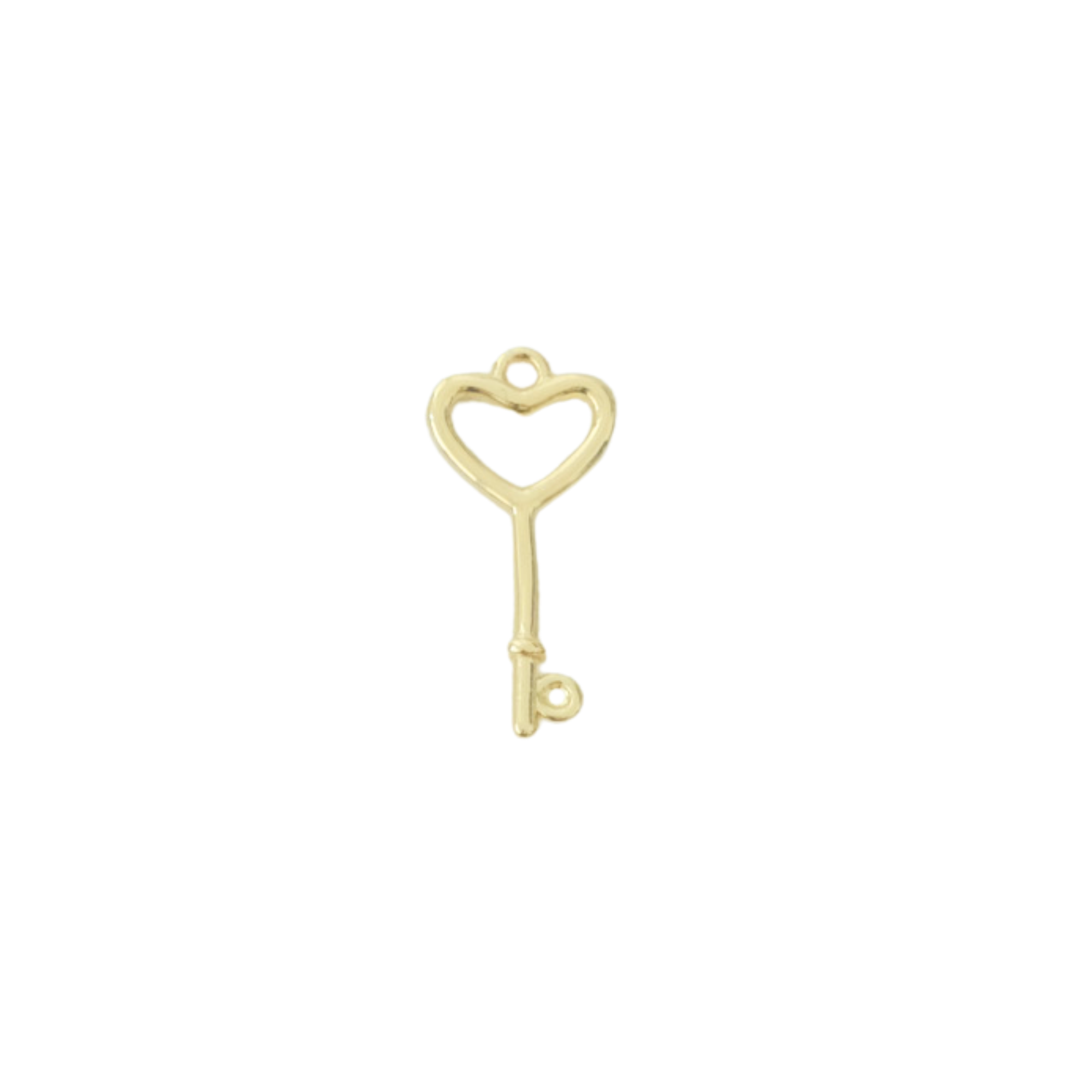 Heart Key Charm