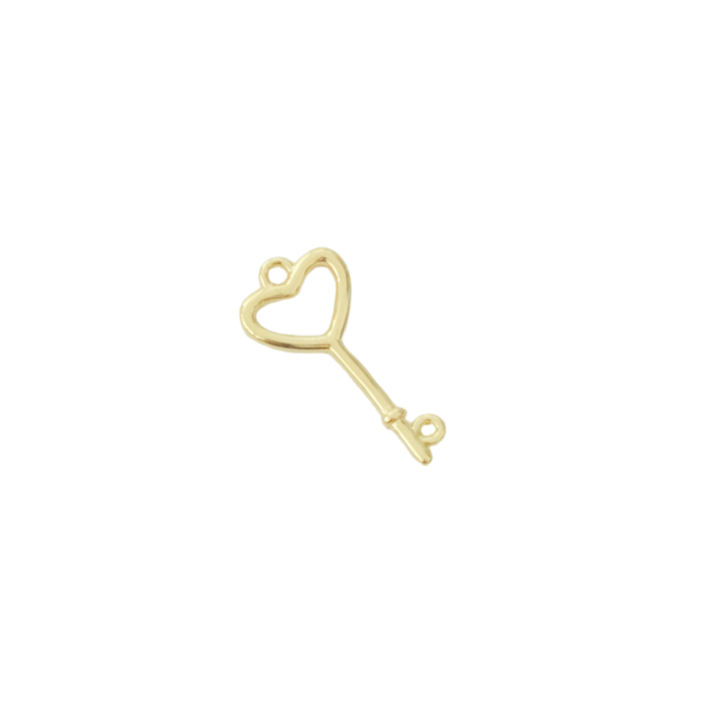 Heart Key Charm