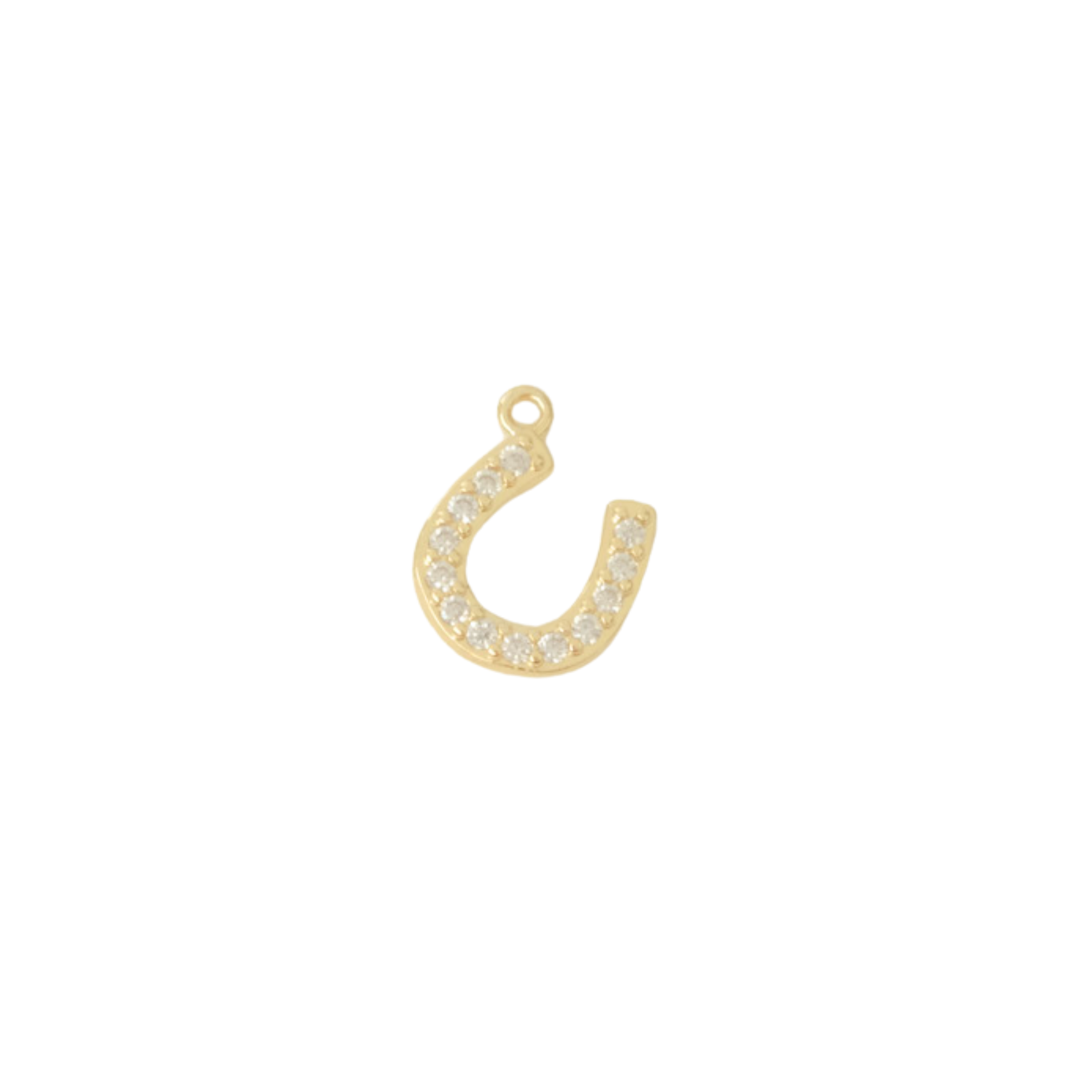 Jewel Horseshoe Charm