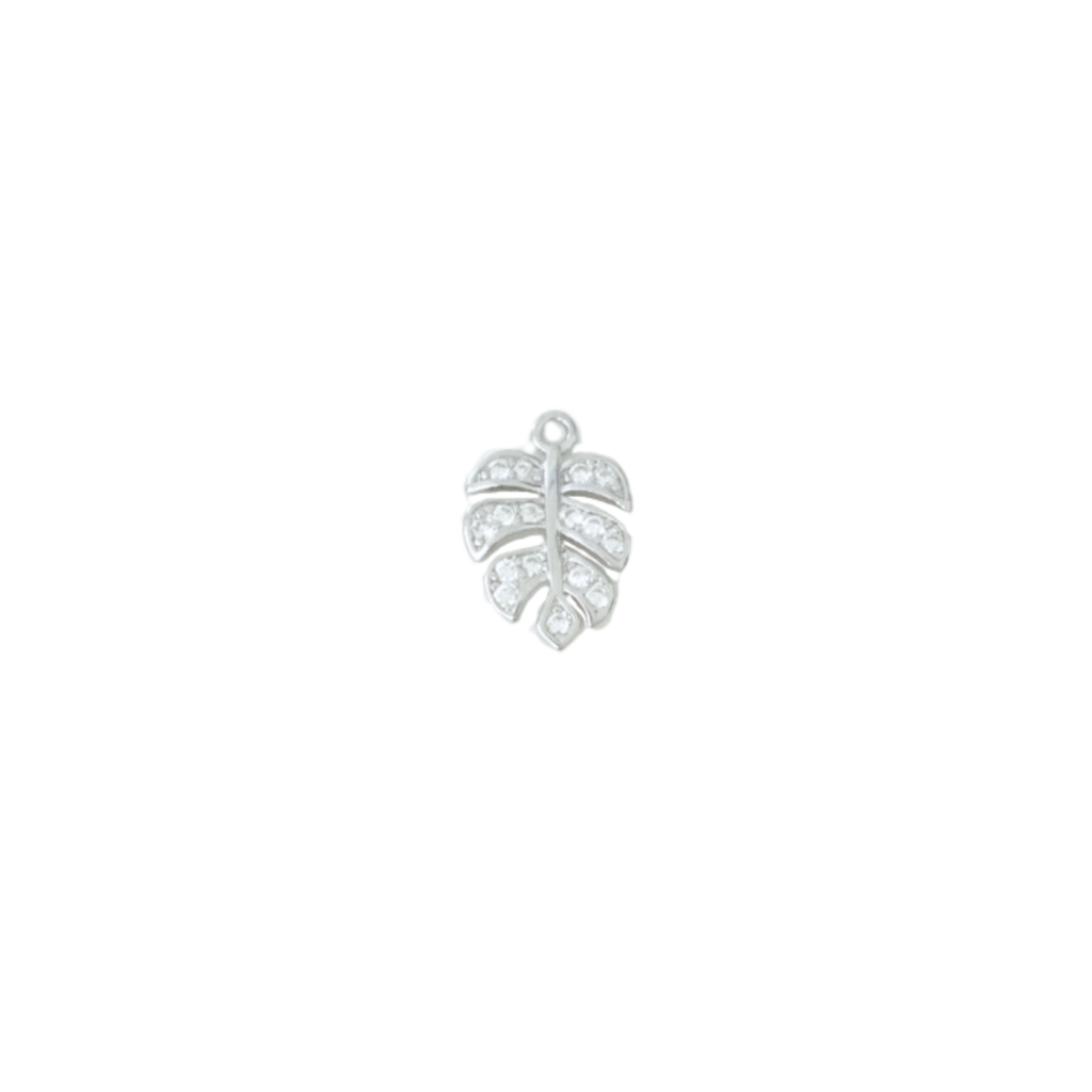 Jewel Monstera Leaf Charm