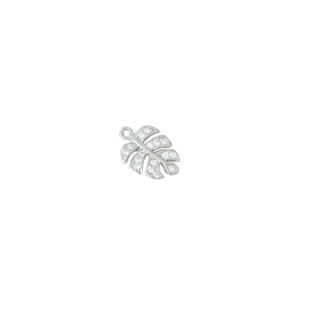 Jewel Monstera Leaf Charm