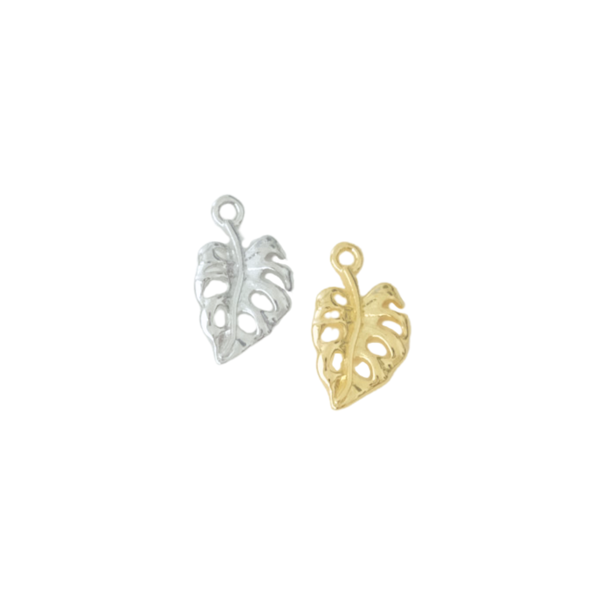 Monstera Leaf Charm