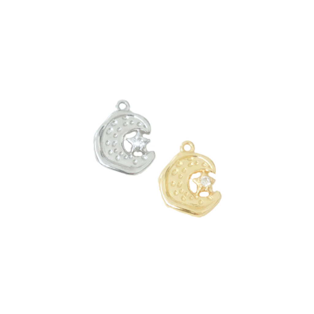 Moon and Star Charm