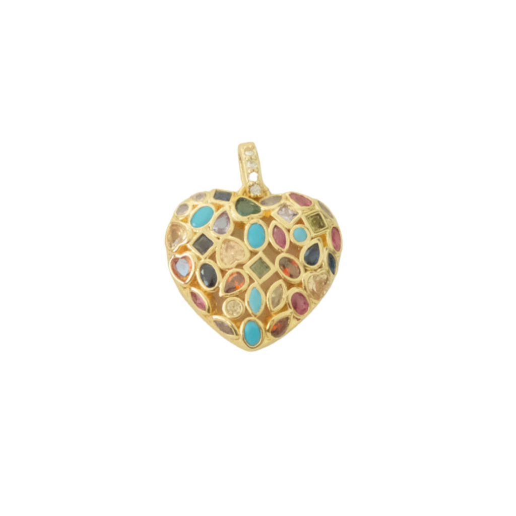 Mosaic Heart Charm