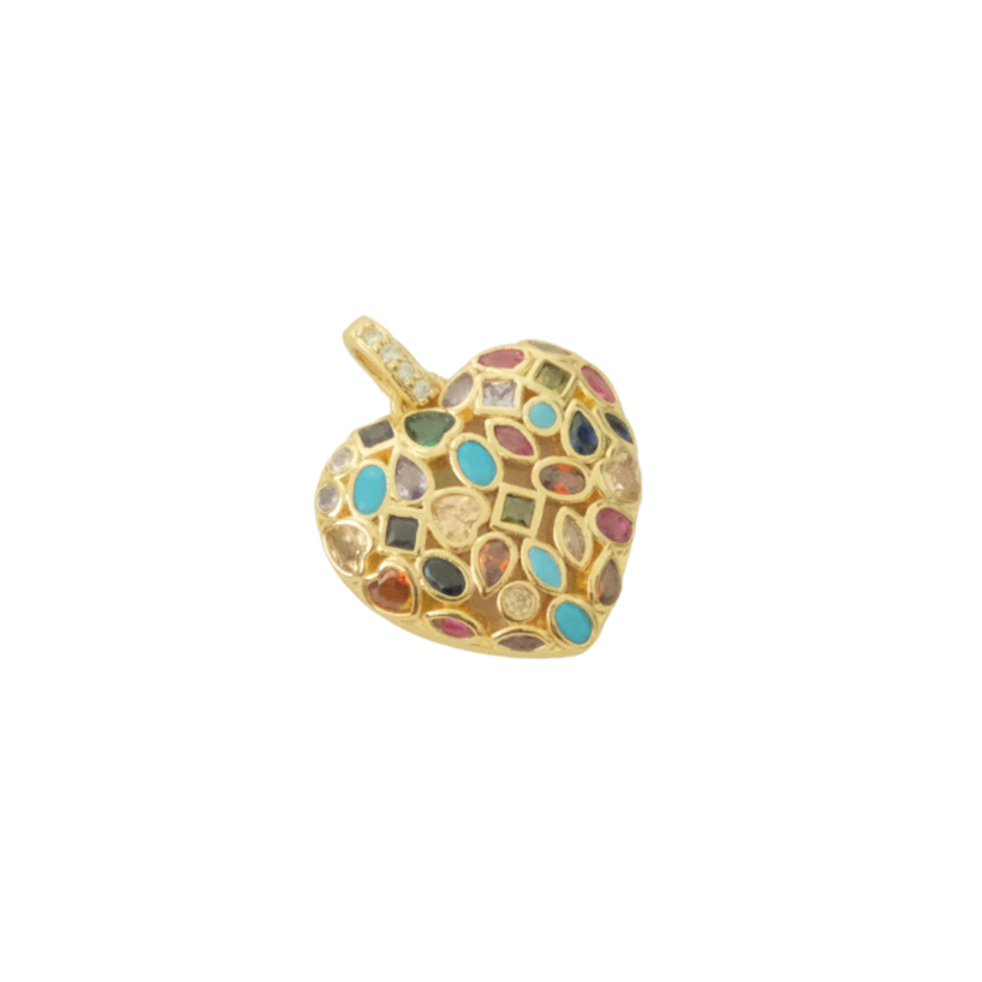Mosaic Heart Charm