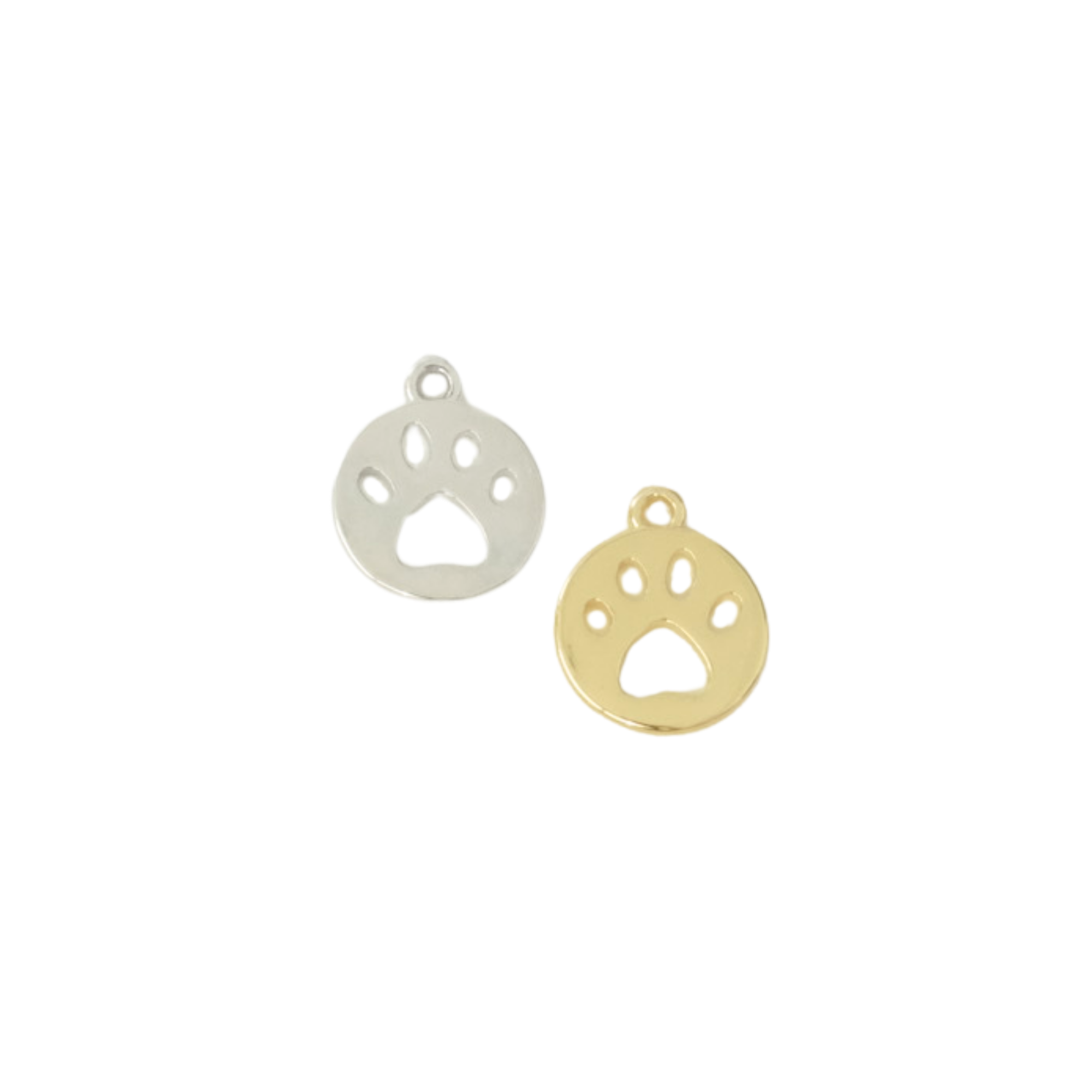 Paw Print Coin Charm