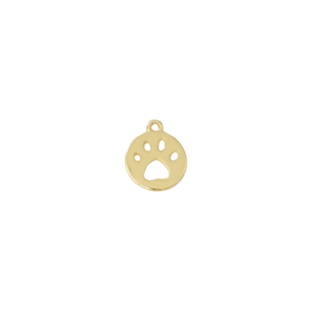Paw Print Coin Charm