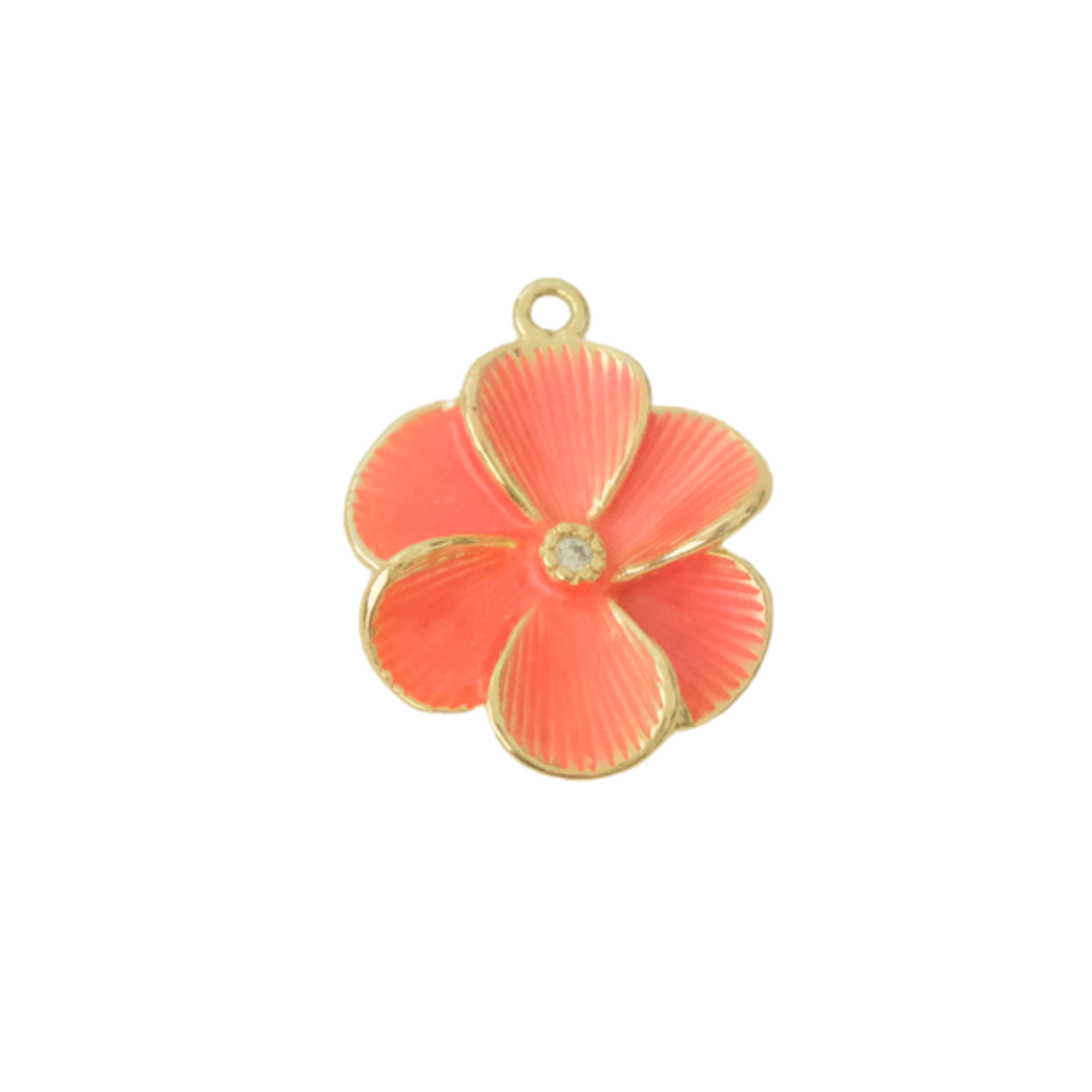 Large Pink Magnolia Charm