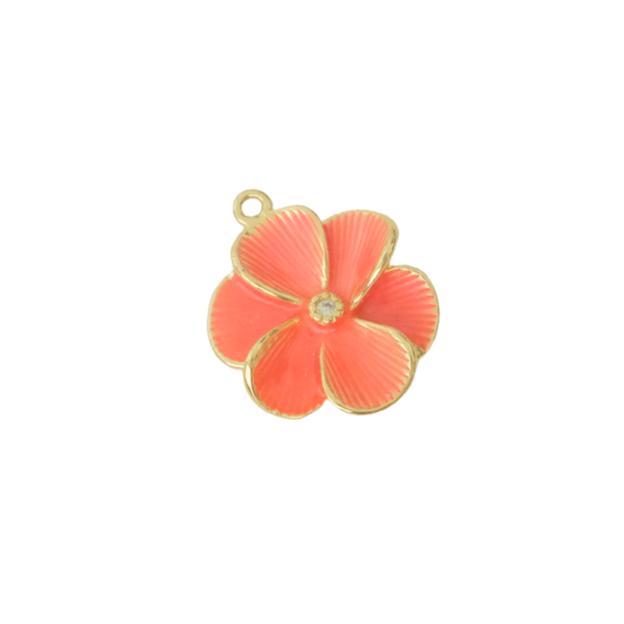 Large Pink Magnolia Charm