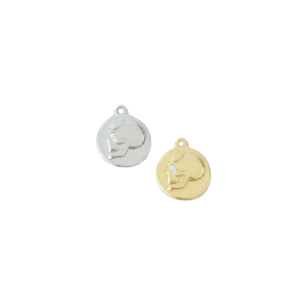 Skull Coin Charm