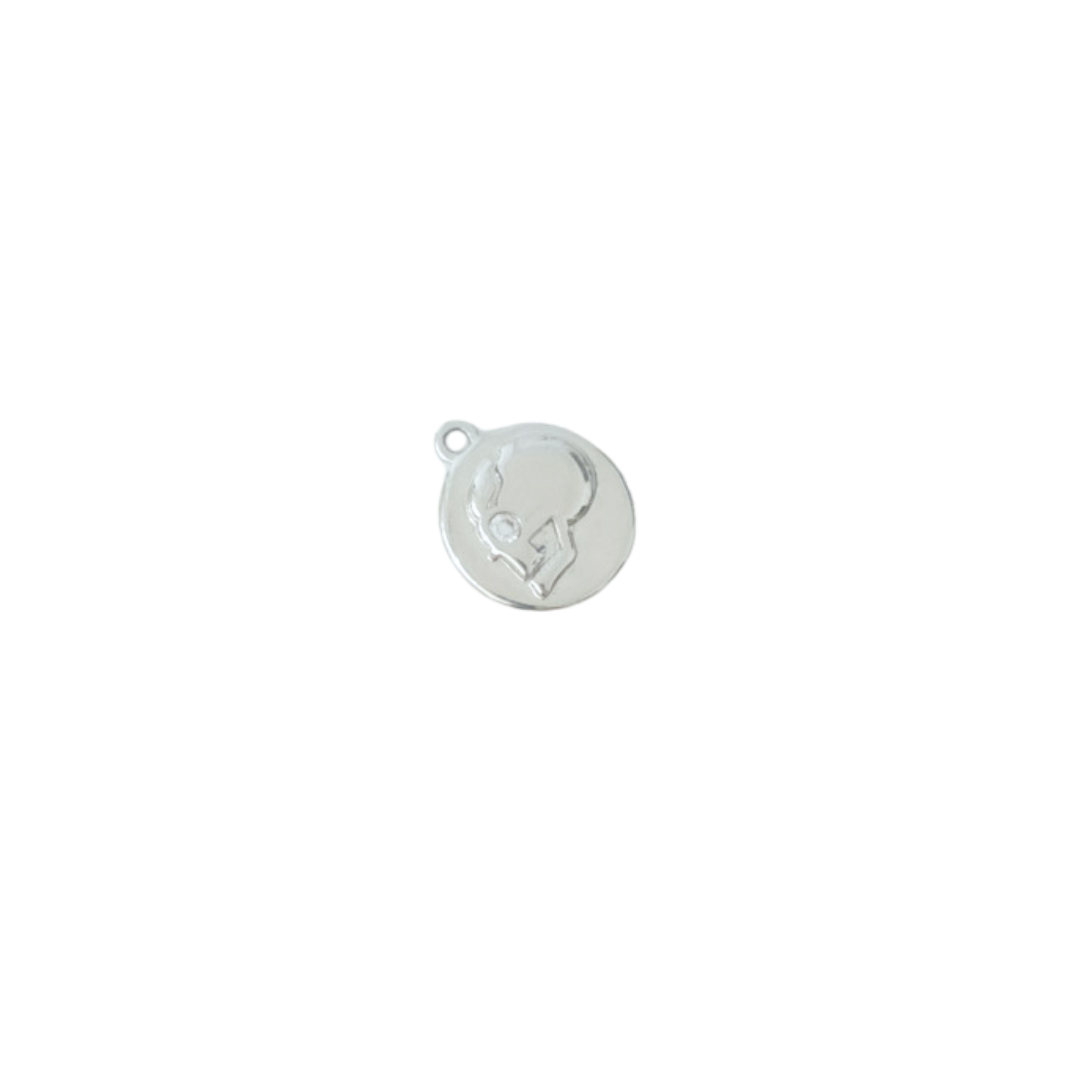 Skull Coin Charm