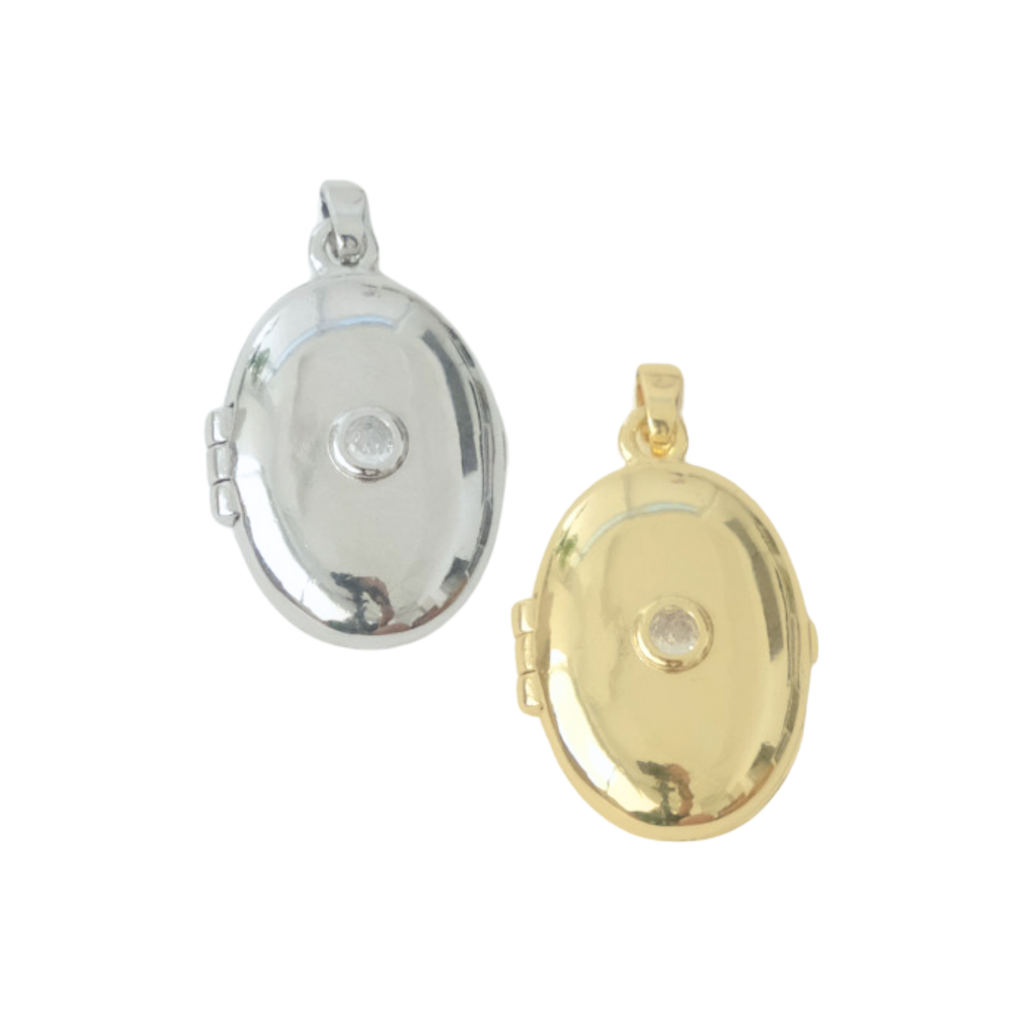 Solitaire Jewel Locket Charm