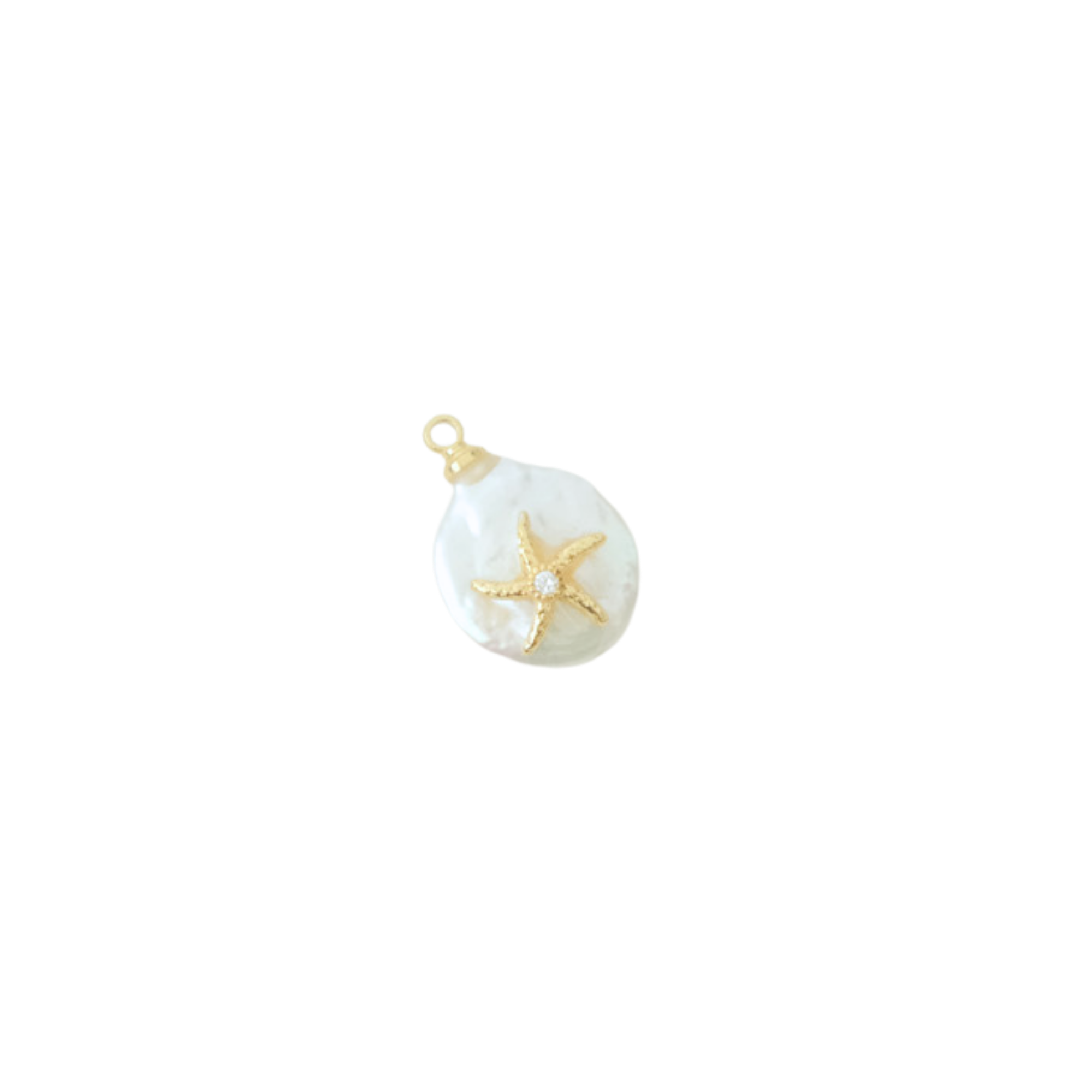 Starfish Pearl Charm