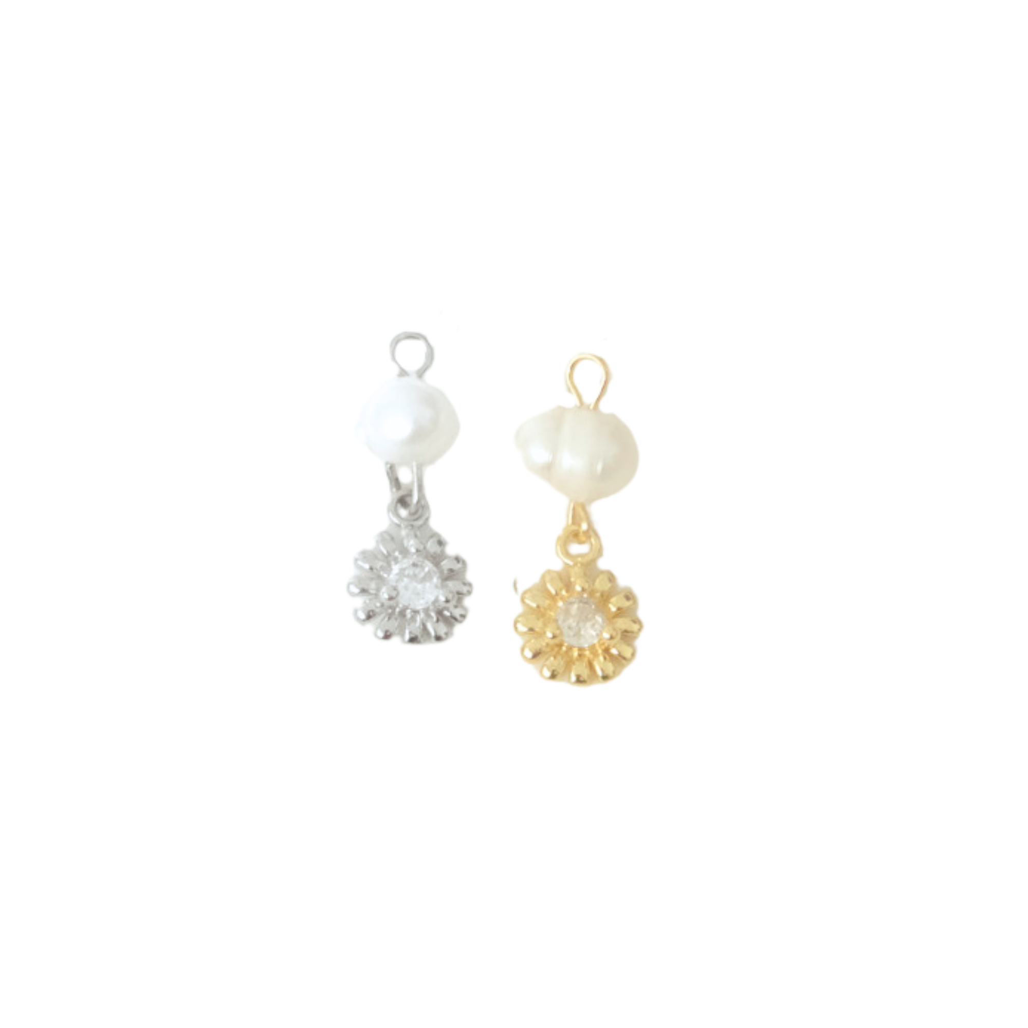 Sunflower Pearl Charm