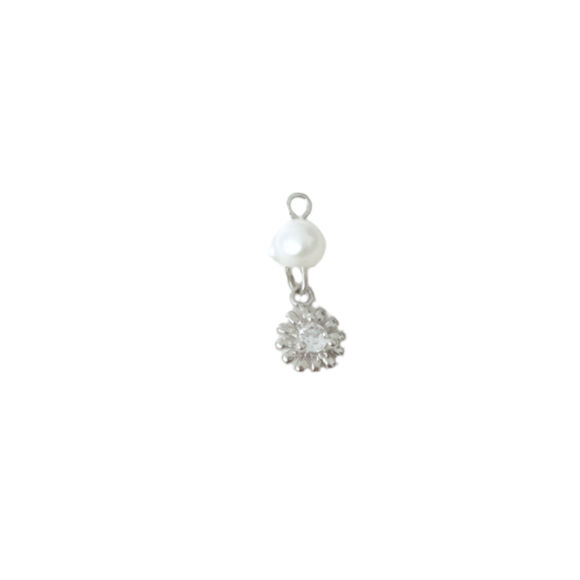 Sunflower Pearl Charm
