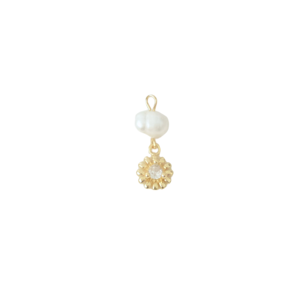 Sunflower Pearl Charm